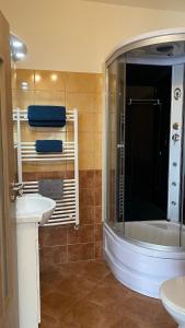 Koupelna v ubytování Korall Apartman