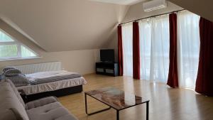 TV a/nebo společenská místnost v ubytování Korall Apartman