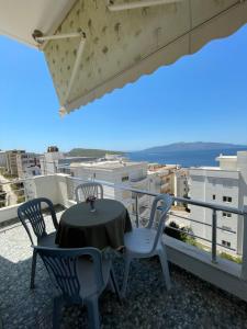 Balkón nebo terasa v ubytování The First Hotel Saranda