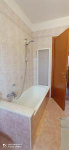 y baño con bañera y ducha. en Garda View Apartment, en Cavalcaselle