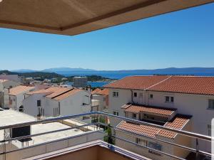 a view from the balcony of a building at Apartmani Katarina in Makarska