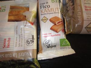 two bags of food sitting on a table at Aganis in Casarsa della Delizia