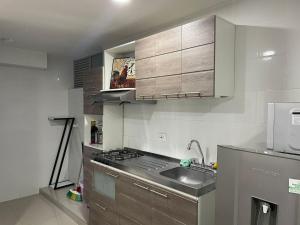 Köök või kööginurk majutusasutuses apartamento fortezza ByB