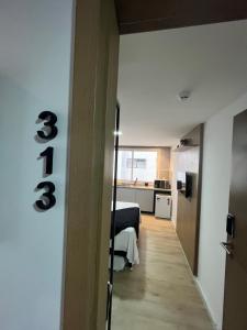 A cozinha ou cozinha compacta de Flat 313 Bauten Cabo Branco