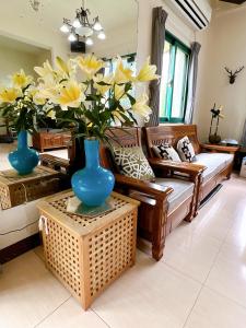 منطقة جلوس في Azumaya guest house