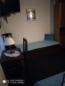 Postel nebo postele na pokoji v ubytování Penzion Kolny