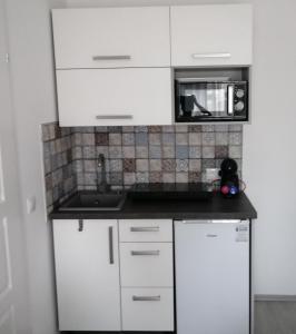 Kuchyň nebo kuchyňský kout v ubytování Werner Apartman