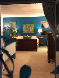 TV a/nebo společenská místnost v ubytování Spring Close Boutique Cottage Nottingham Road