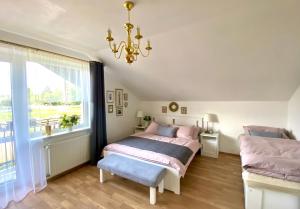 Voodi või voodid majutusasutuse Apartmán U Babičky toas