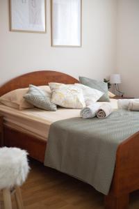 Katil atau katil-katil dalam bilik di Apartman Vlaić