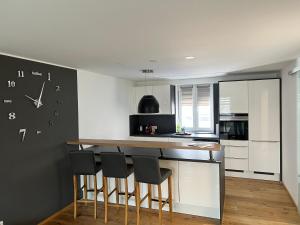 Kuchyň nebo kuchyňský kout v ubytování Ferienhaus Gmunden