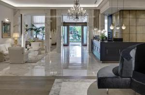 A seating area at Terme Europa