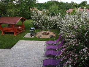 A garden outside Villa Pedro
