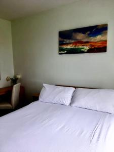 Кровать или кровати в номере Kilkee Bay Apartments