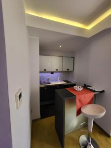 Kuchyň nebo kuchyňský kout v ubytování Apartments M Palace