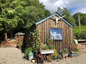 The Loveshack Lodge Balquhidder外面的花园