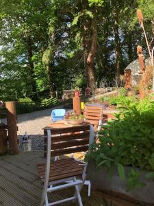 The Loveshack Lodge Balquhidder外面的花园
