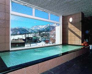 Nespecifikovaný výhled na hory nebo výhled na hory při pohledu z hotelu