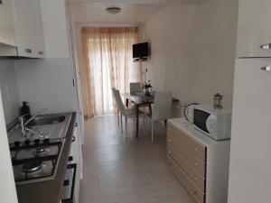 Kuchyň nebo kuchyňský kout v ubytování Apartments Dumencic Rab