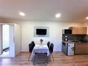 Kuchyň nebo kuchyňský kout v ubytování Tatras Apartments 622