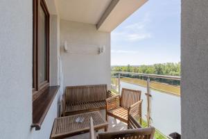 Balkón alebo terasa v ubytovaní Apartment Na Zakolu Wisły by Noclegi Renters