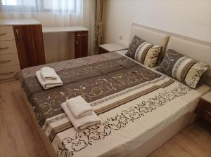 Voodi või voodid majutusasutuse One Bedroom Apartment 5 - Restaurant Stadium Plovdiv toas