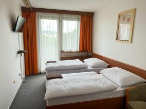 Кровать или кровати в номере Retro Hotel Suza