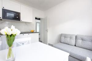 Kuchyňa alebo kuchynka v ubytovaní Brand new apartments Viktorija just 250m from the beach!