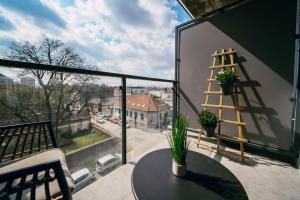 Balkón nebo terasa v ubytování Luxury Apartment w. City Views in Košice Old Town