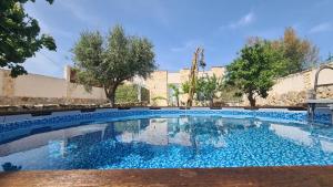 una grande piscina con acqua blu di Musa Balbisiana Casa Olea a Brindisi