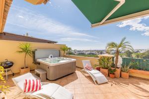 Balkón alebo terasa v ubytovaní Penthouse Puerto Banus Sea View