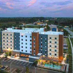 an overhead view of a large building with a parking lot at Fairfield Inn & Suites Homestead Florida City in Florida City