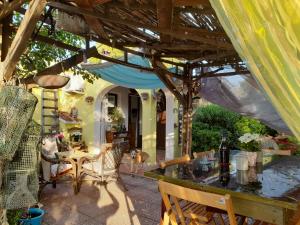 Patio alebo iná vonkajšia časť ubytovania La ReStanza