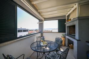 Balkón alebo terasa v ubytovaní Deja Blue- free garage parking