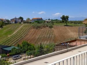 a view of a farm from the roof of a house at Villa Caravaggio Comfort e Relax in Rocca San Giovanni