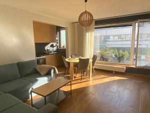 Posezení v ubytování Kaupmehe Terrace Apartment, free parking