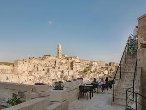 Nespecifikovaný výhled na destinaci Matera nebo výhled na město při pohledu z hotelu