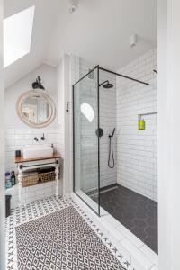 Kúpeľňa v ubytovaní Apartament Bulvar Starówka