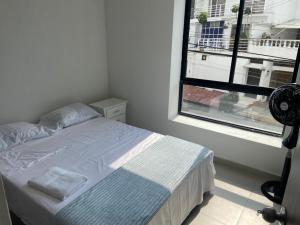 Cama o camas de una habitación en Apartamento 2 Alcobas 201 Cali Oeste