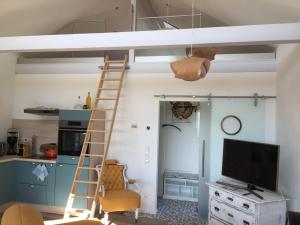 TV a/nebo společenská místnost v ubytování Haus Frieda