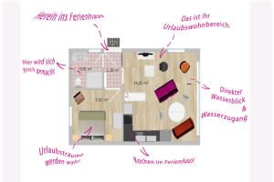 Půdorys ubytování Haus Frieda