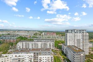 Výhľad na mesto Gdansk alebo výhľad na mesto priamo z apartmánu