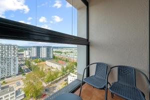 Balkón alebo terasa v ubytovaní Top Floor z widokiem na morze by Downtown Apartments + 14 fotografií