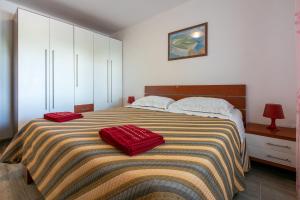 Posteľ alebo postele v izbe v ubytovaní Apartments Pool
