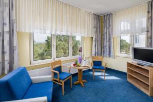 TV a/nebo společenská místnost v ubytování Hotel Seestern
