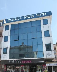 a building with a sign that reads canada tower hotel at Çamlıca Tower Hotel in Istanbul