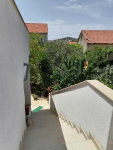 a view from the balcony of a house at Apartman Lucija in Murter