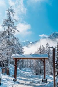 Το Vivez les vacances à la montagne, détente et balades- Les Orres 1650 Animaux OK τον χειμώνα