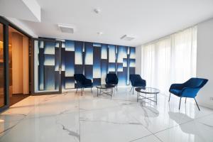 Χώρος καθιστικού στο Jantaris Mielno Apartamenty przy plaży