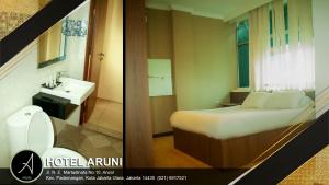 Llit o llits en una habitació de Hotel Aruni Ancol